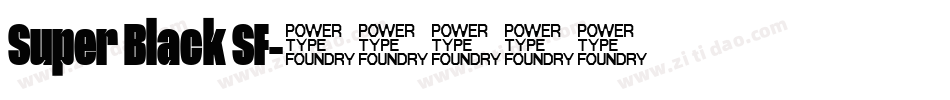 Super Black SF字体转换